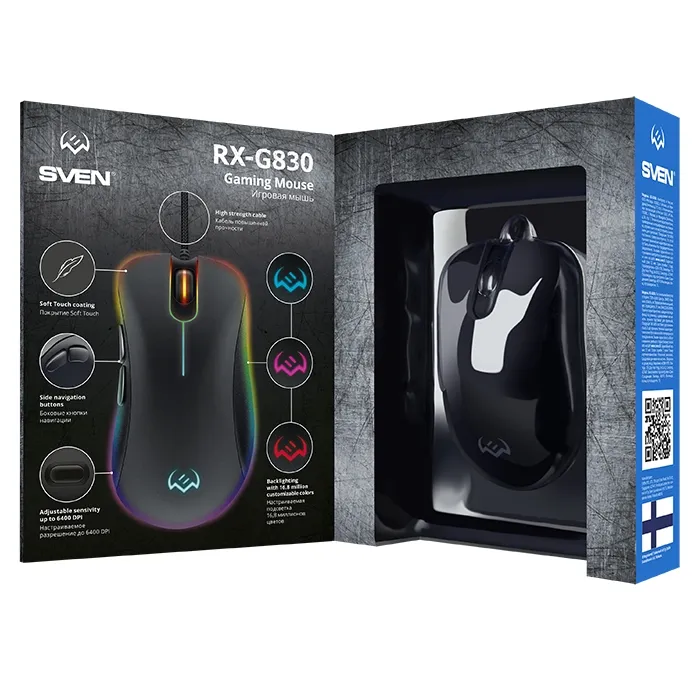 Gaming Mouse SVEN RX-G830, Negru