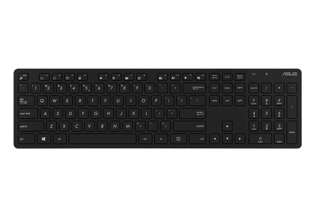 Set Tastatură + Mouse ASUS W5000, Fără fir, Negru