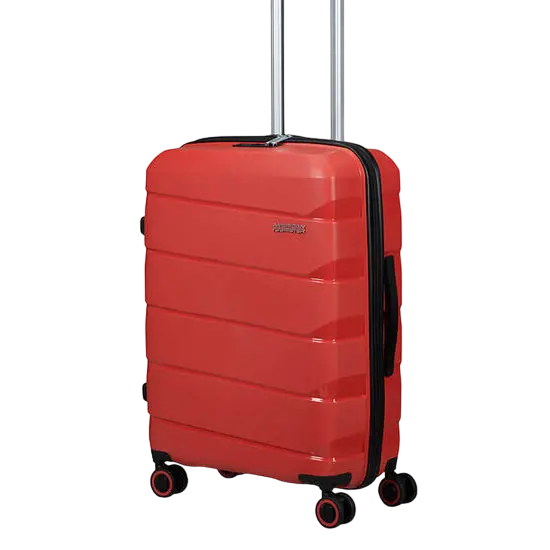 Valiza American Turister AIR MOVE 4 roti 66/24 TSA rosu coral