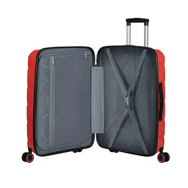 Valiza American Turister AIR MOVE 4 roti 66/24 TSA rosu coral