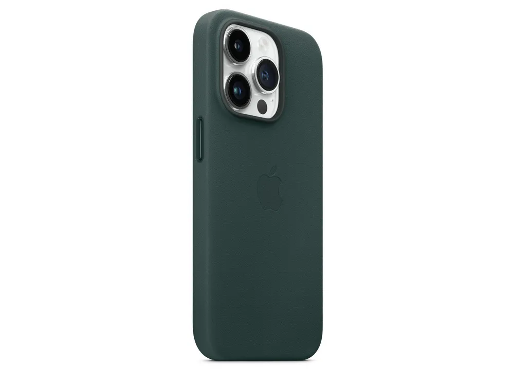 Original iPhone 14 Pro Leather Case with MagSafe - Forest Green, Model A2908