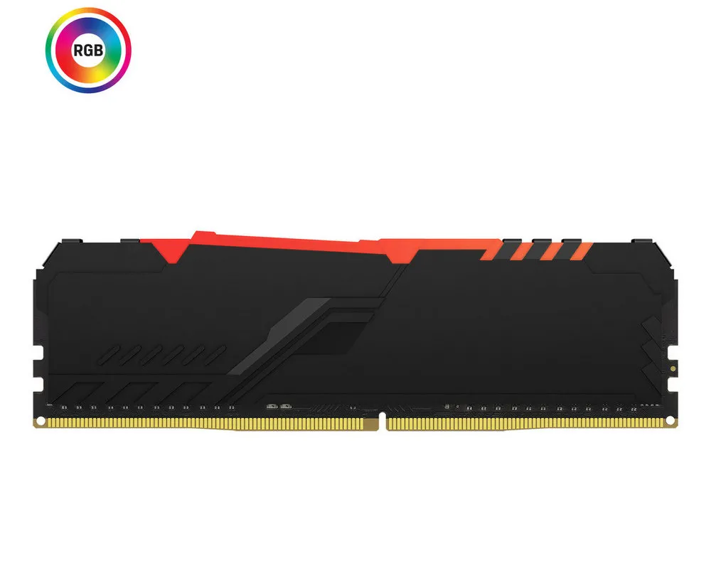 Оперативная память Kingston FURY Beast RGB, DDR4 SDRAM, 3600 МГц, 16Гб, KF436C17BBAK2/16