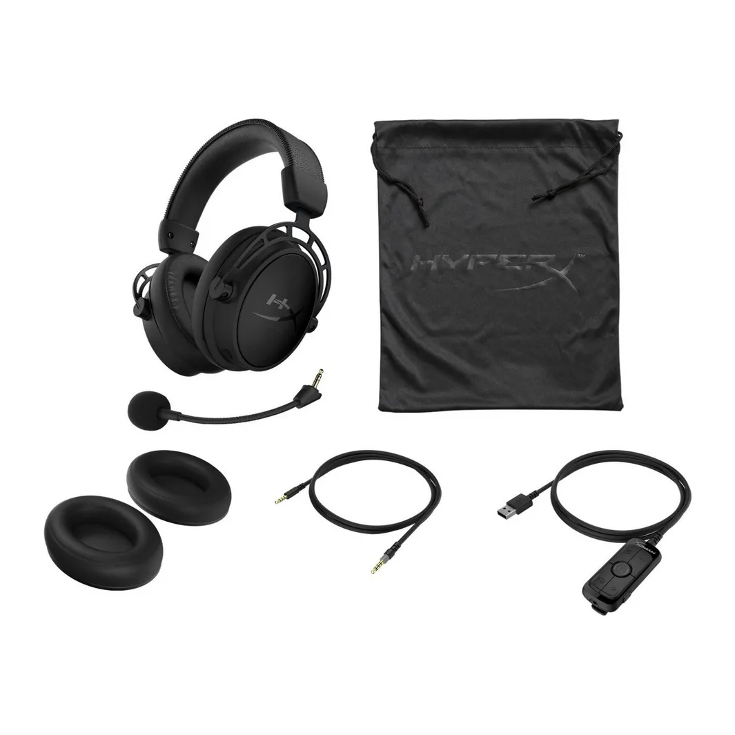 Căști gaming HyperX Cloud Alpha S, Wireless/Cu fir, Negru