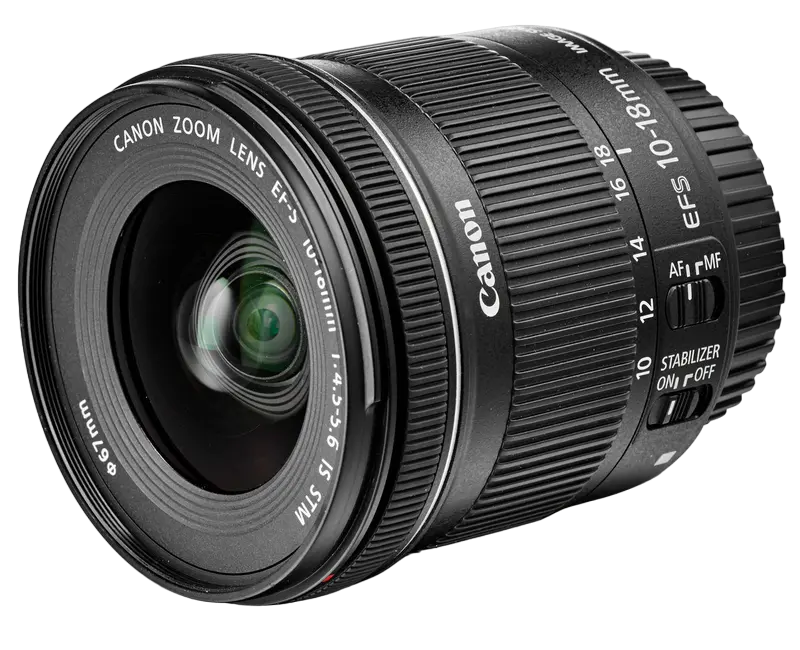 Obiectiv foto Canon EF-S 10-18mm f/4.5-5.6 IS STM