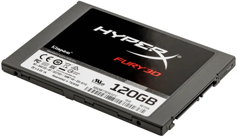Накопитель SSD Kingston HyperX Fury 3D, 120Гб, KC-S44120-6F