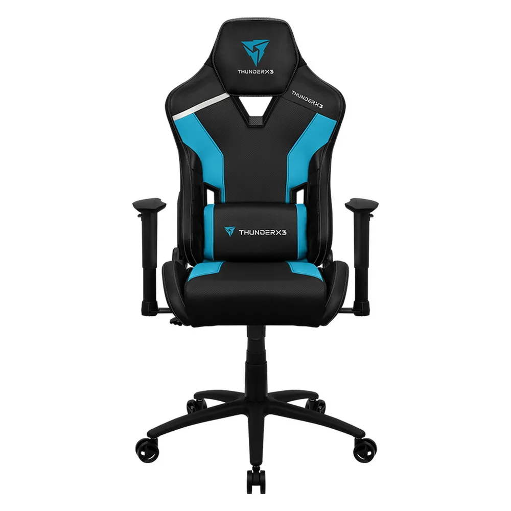 Scaun Gaming ThunderX3 TC3, PU Piele, Negru/Albastru