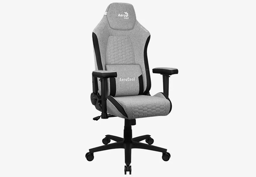 Gaming Chair AeroCool Crown AeroWeave Ash Grey, User max load up to 150kg / height 170-190cm