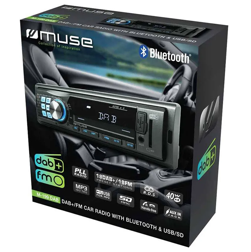 Radio Auto MUSE M-199 DAB. Negru