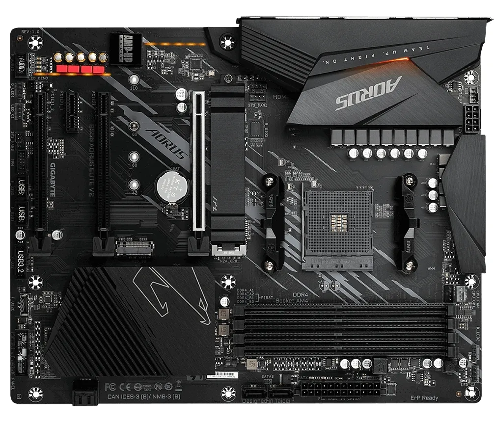 Материнская плата Gigabyte B550 AORUS ELITE V2, AM4, AMD B550, ATX