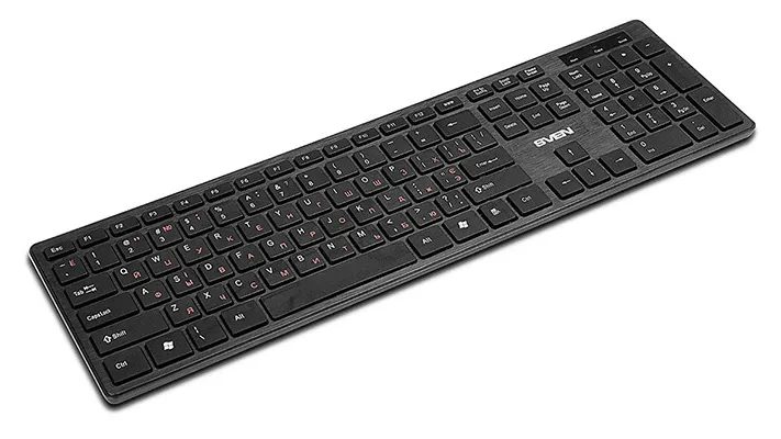 Tastatură SVEN KB-E5900W, Fără fir, Negru