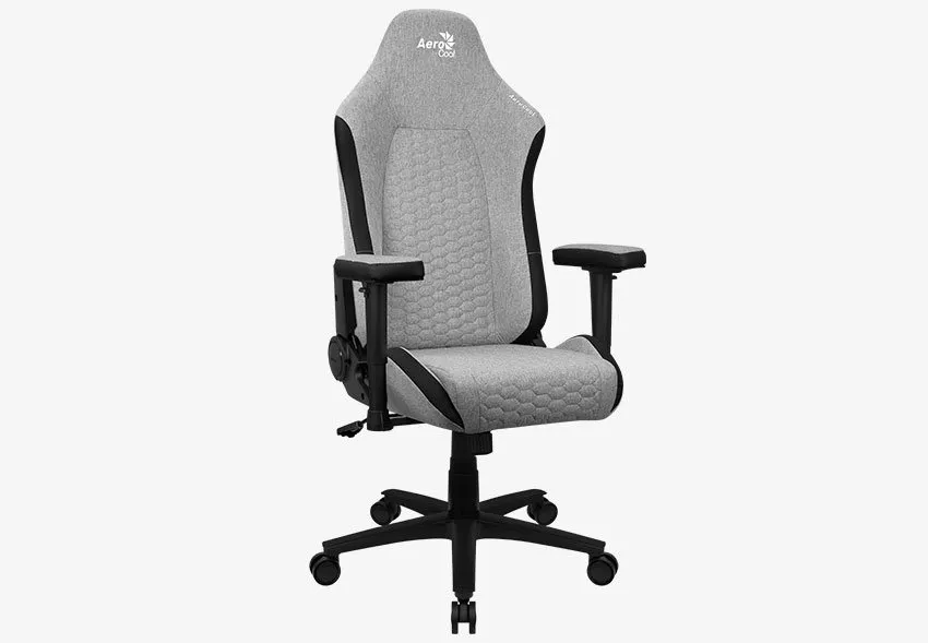 Gaming Chair AeroCool Crown AeroWeave Ash Grey, User max load up to 150kg / height 170-190cm