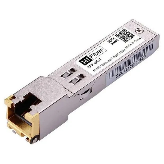 Трансивер - 10/100/1000 Base-T SFP, 1Гбит, 0,1км