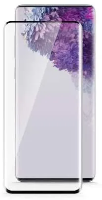 Защитное стекло Cellularline Impact Glass Curved- Galaxy S20 Ultra, Чёрный