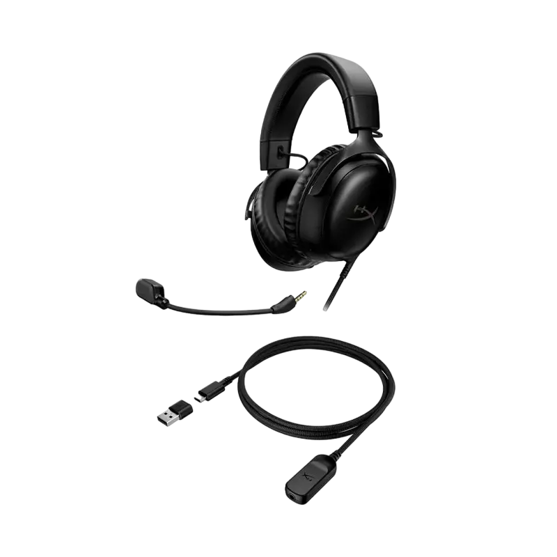 Căști gaming HyperX Cloud III, USB, Negru