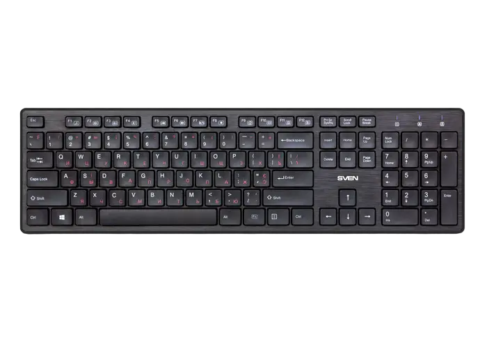 Tastatură SVEN KB-E5900W, Fără fir, Negru