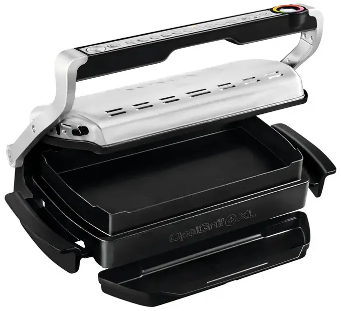 Электрический Гриль Tefal OptiGrill+ XL Snacking & Baking, 2000Вт, Серебристый