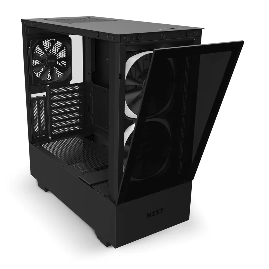 Case ATX NZXT H510 Elite, 1xUSB 3.1, 1xType-C, RGB:(3x140mm+1xStrips), Temp. Glass, CAM Smart, Black