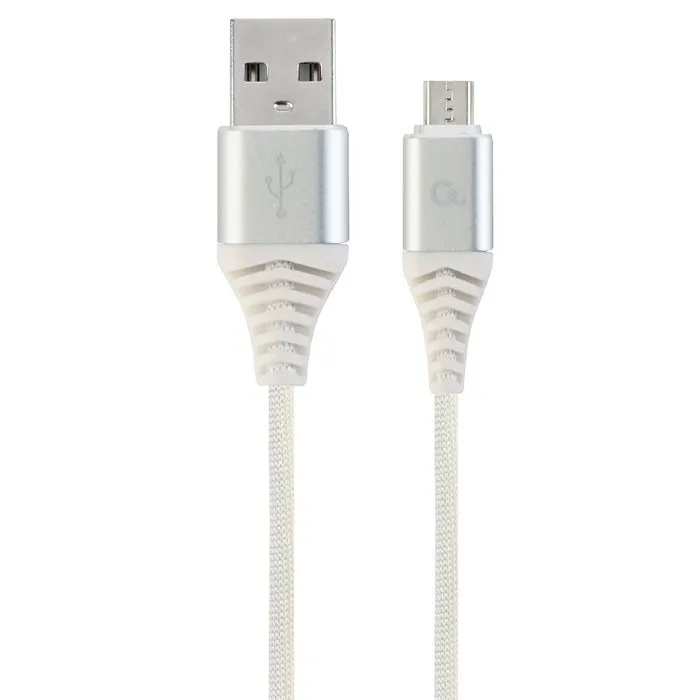 Кабель для зарядки и синхронизации Cablexpert CC-USB2B-AMmBM-1M-BW2, USB Type-A/micro-USB, 1м, Белый