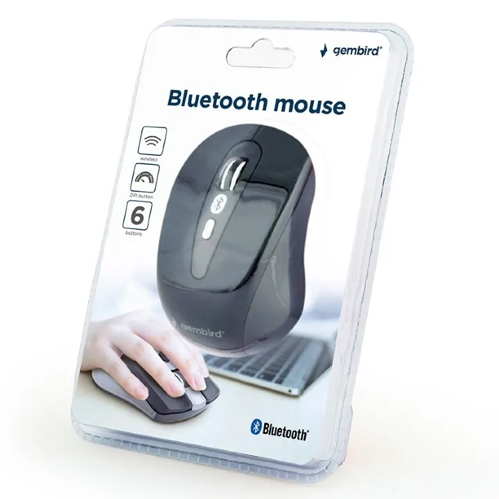 Mouse Wireless Gembird MUSWB-6B-01, Negru
