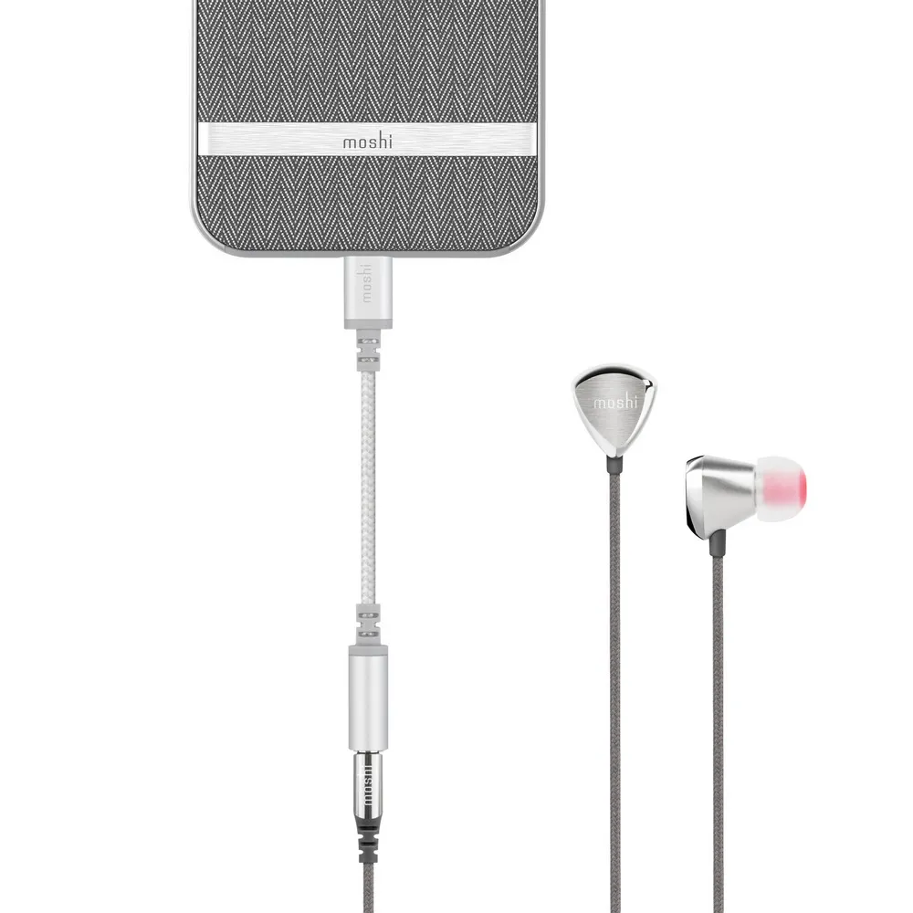 Audio Adapter MOSHI Lightning / jack 3.5mm F, Silver