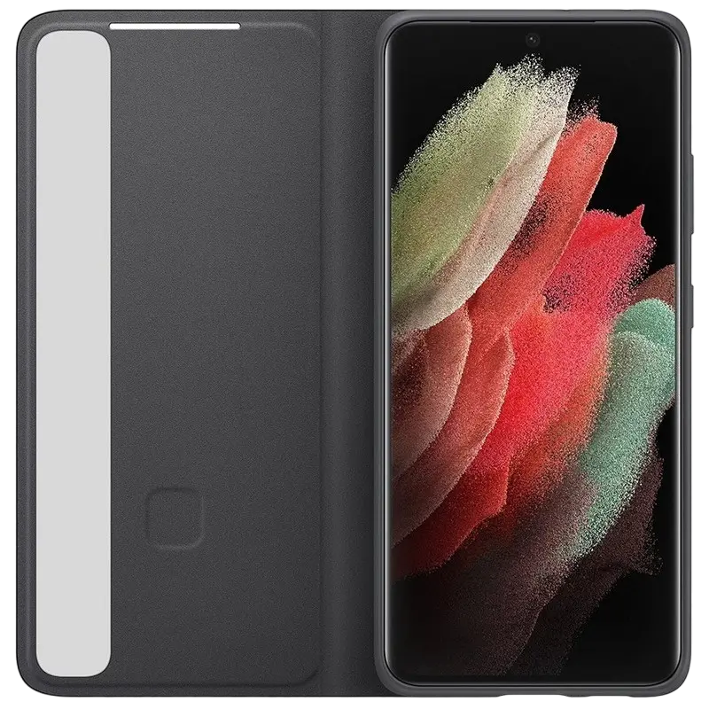 Husă Samsung Smart Clear View Cover for Galaxy S21 Ultra, Negru