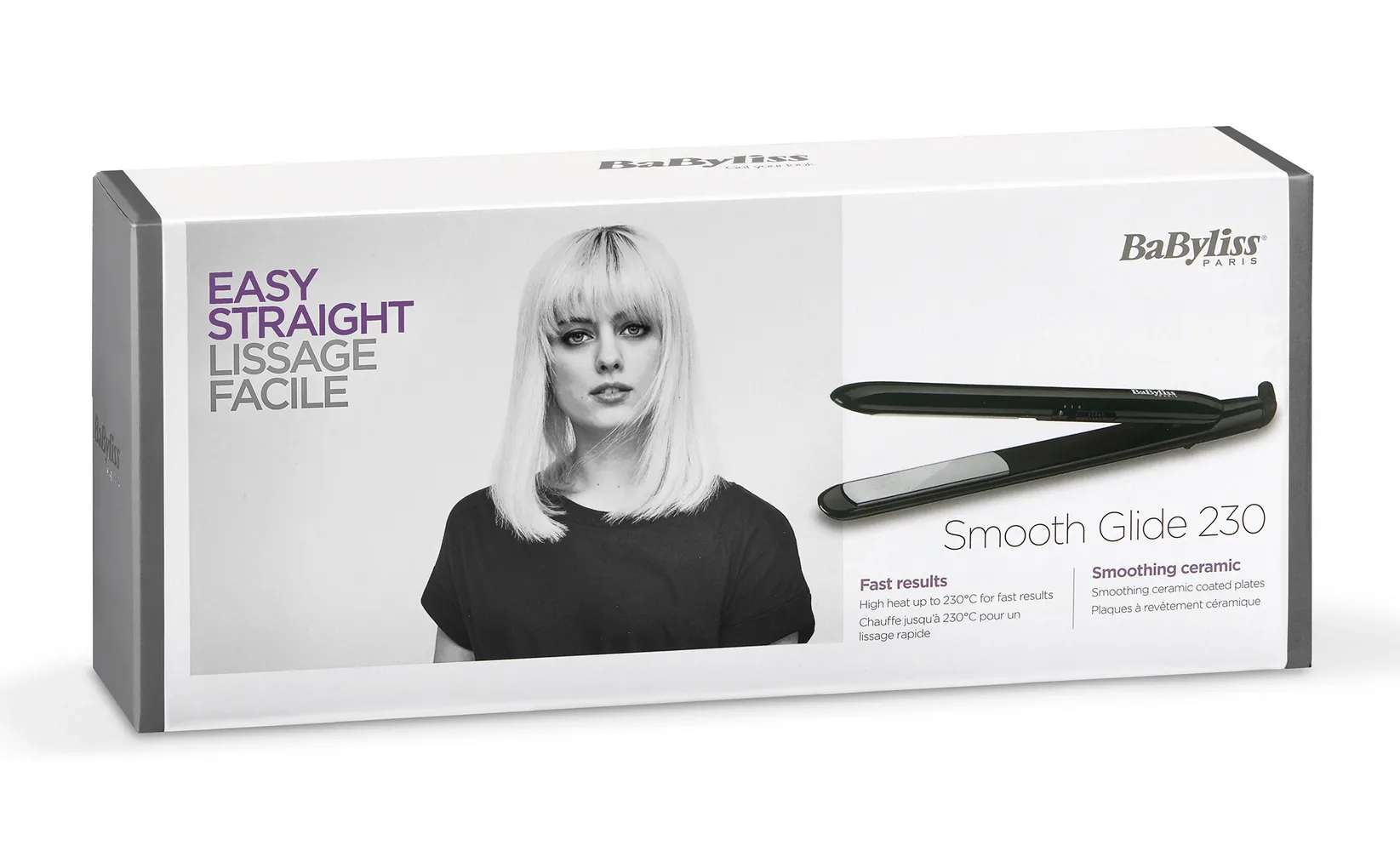 Выпрямитель для волос BaByliss Smooth Glide ST240E, Чёрный