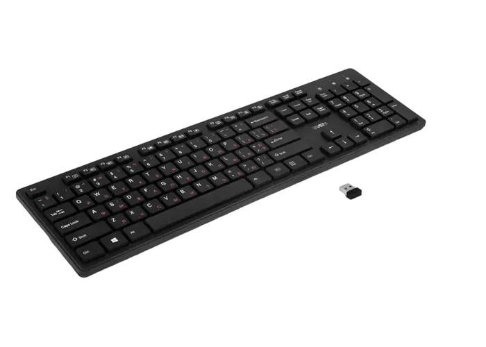 Tastatură SVEN KB-E5900W, Fără fir, Negru