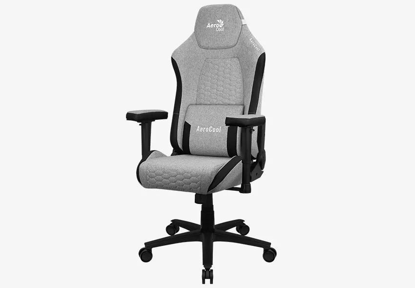 Gaming Chair AeroCool Crown AeroWeave Ash Grey, User max load up to 150kg / height 170-190cm