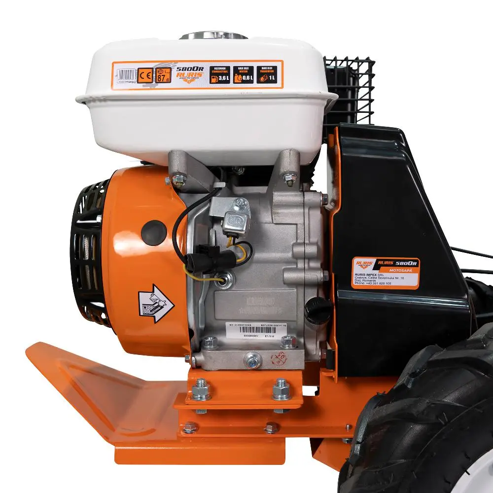 Motocultor Ruris 5800R + roti cauciuc 5.00-6