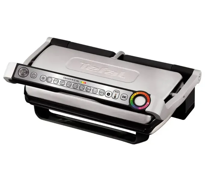 Электрический Гриль Tefal OptiGrill+ XL Snacking & Baking, 2000Вт, Серебристый