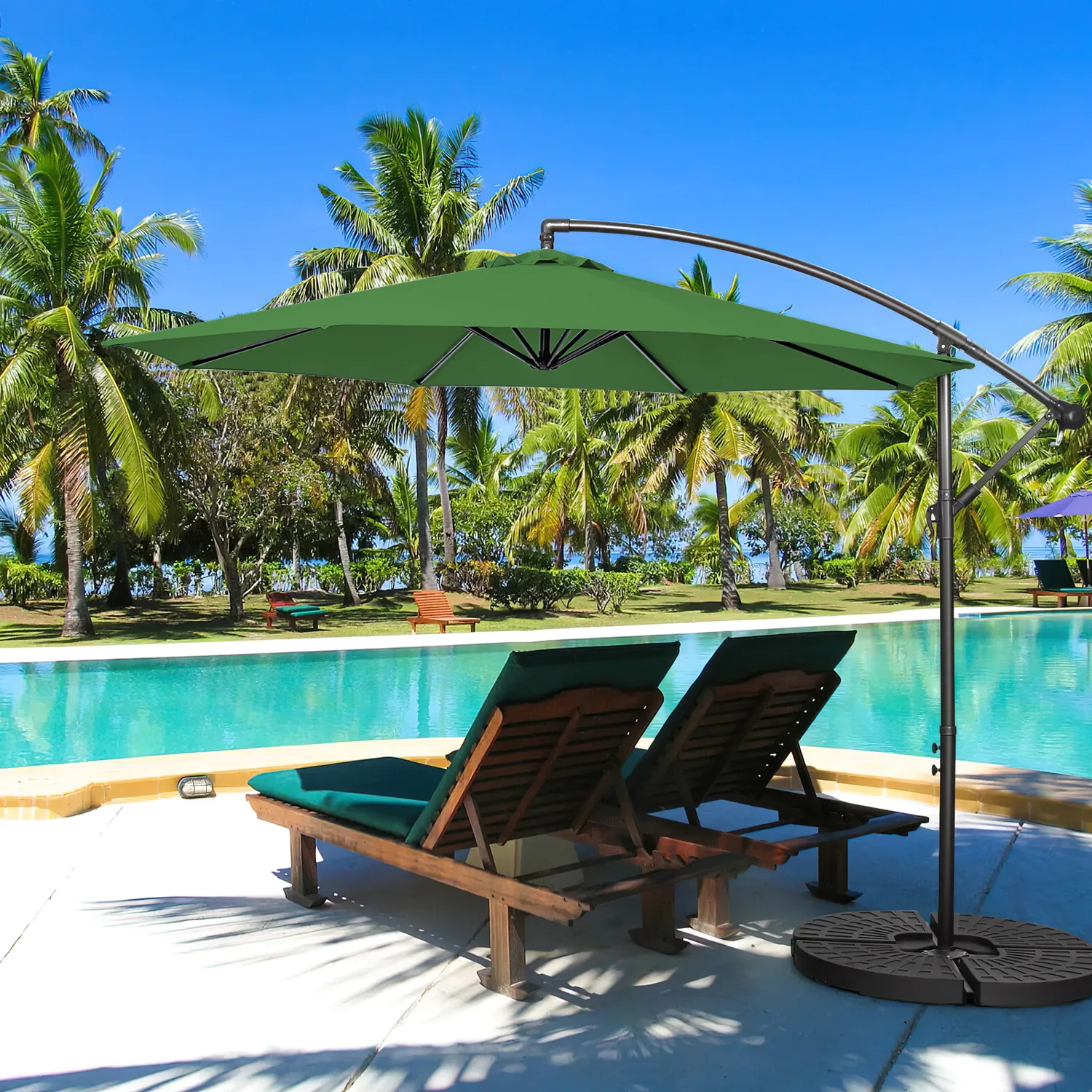 Садовый зонт Marbella (зелёный)