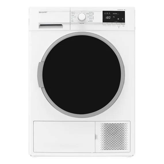 Uscător de rufe Sharp KDGHB8S7GW2EET, 8, Alb