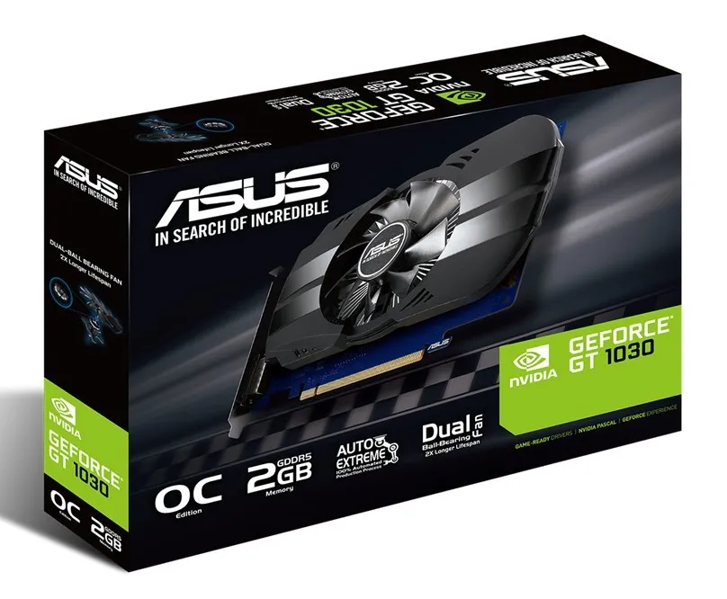 Видеокарта ASUS PH-GT1030-O2G,  2ГБ GDDR5 64бит
