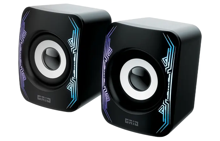 Компьютерные колонки 2.0 QUMO GRID AS009, Чёрный