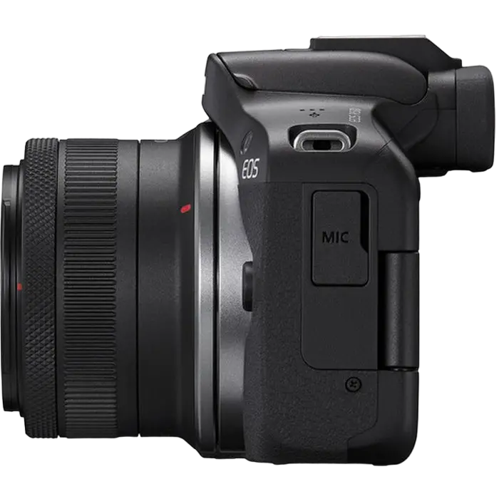 Aparat Foto Mirrorless Canon EOS R50 Blac & RF-S 18-45mm & RF-S 55-210mm KIT, Negru