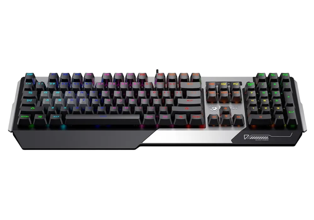 Клавиатура Bloody B865R, Проводное, Черный/Серебристый