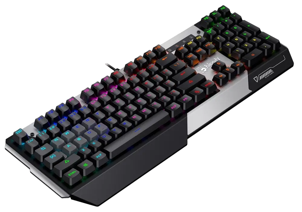 Клавиатура Bloody B865R, Проводное, Черный/Серебристый