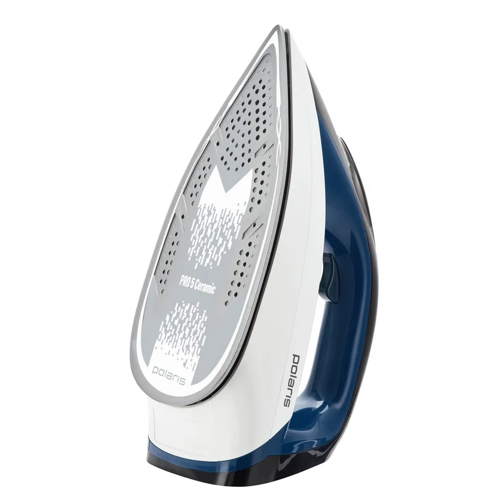 Fier de călcat cu generator de abur Polaris PSS6501K, 3000W, Alb Albastru