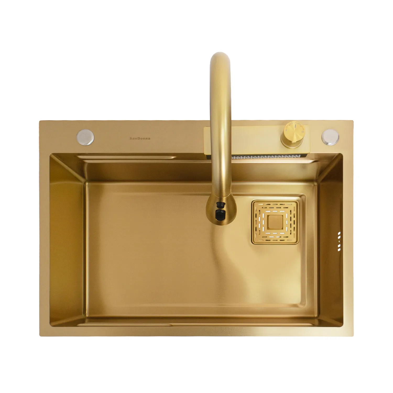 Chiuveta handmade SanDonna HD6850 (Auriu)