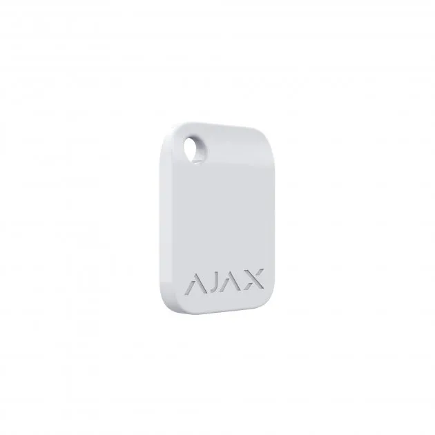 Защищенный бесконтактный брелок Ajax Tag, Белый