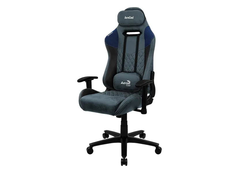 Gaming Chair AeroCool DUKE Steel Blue, User max load up to 150kg / height 165-180cm
