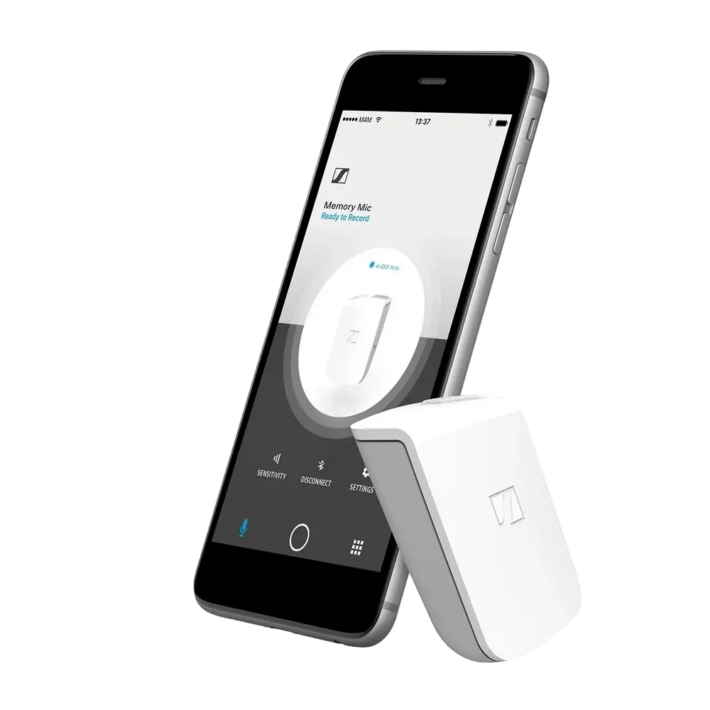 Портативный записывающий микрофон Sennheiser Memory Mic, Беспроводной, Белый