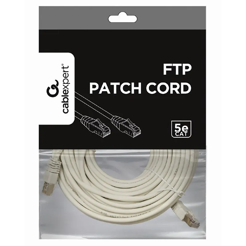 Patch cord Cablexpert PP22-20M, Cat5e FTP, 20m, Gri