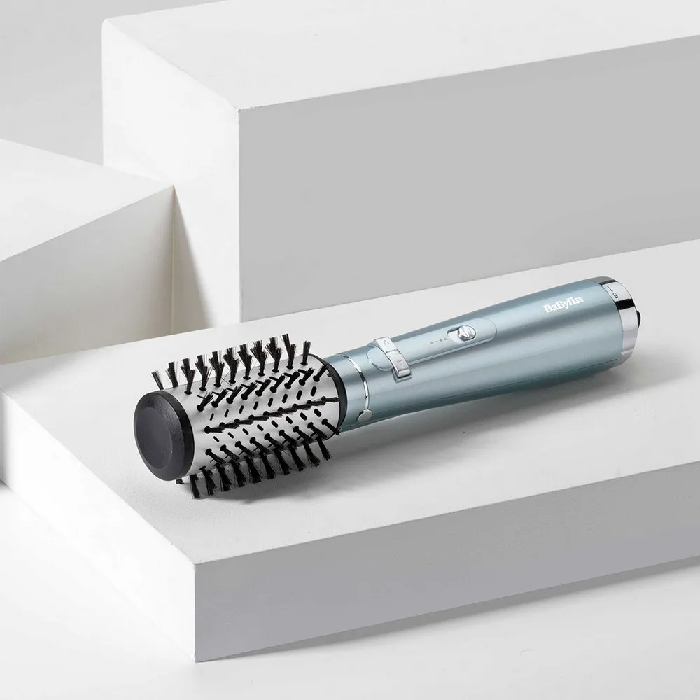 Фен-щётка BaByliss Hydro Fusion AS773E, 700 Вт, Голубой