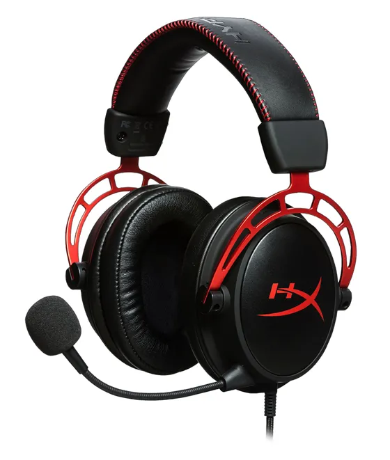 Căști gaming HyperX Cloud Alpha, Cu fir, Negru/Roșu