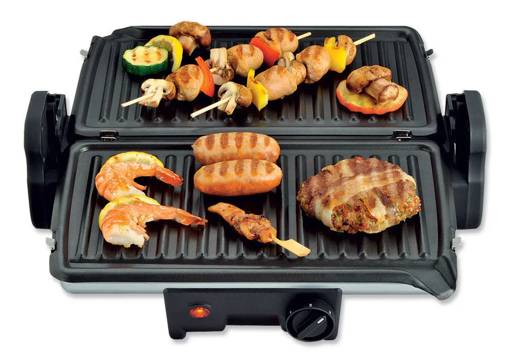 Grătar electric Tefal Minute, 1600W, Argintiu