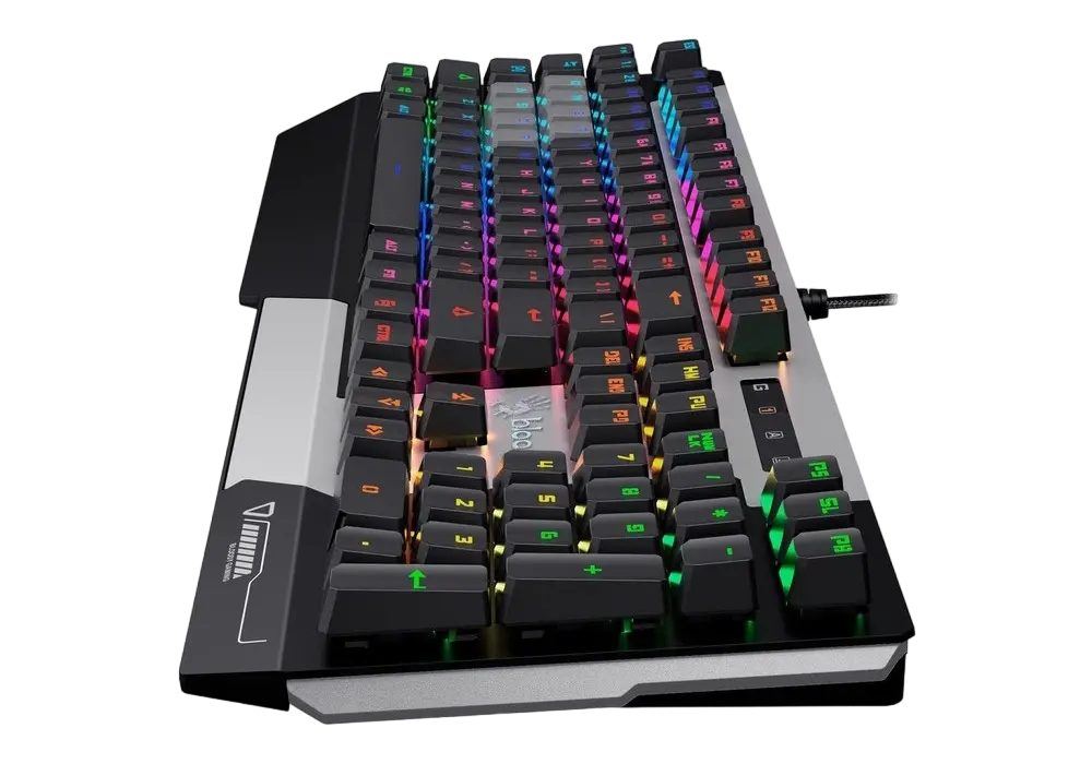 Клавиатура Bloody B865R, Проводное, Черный/Серебристый