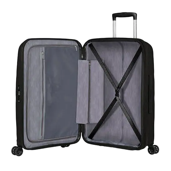 Valiza American Turister BON AIR DLX 4 roti 66/24 TSA EXP negru