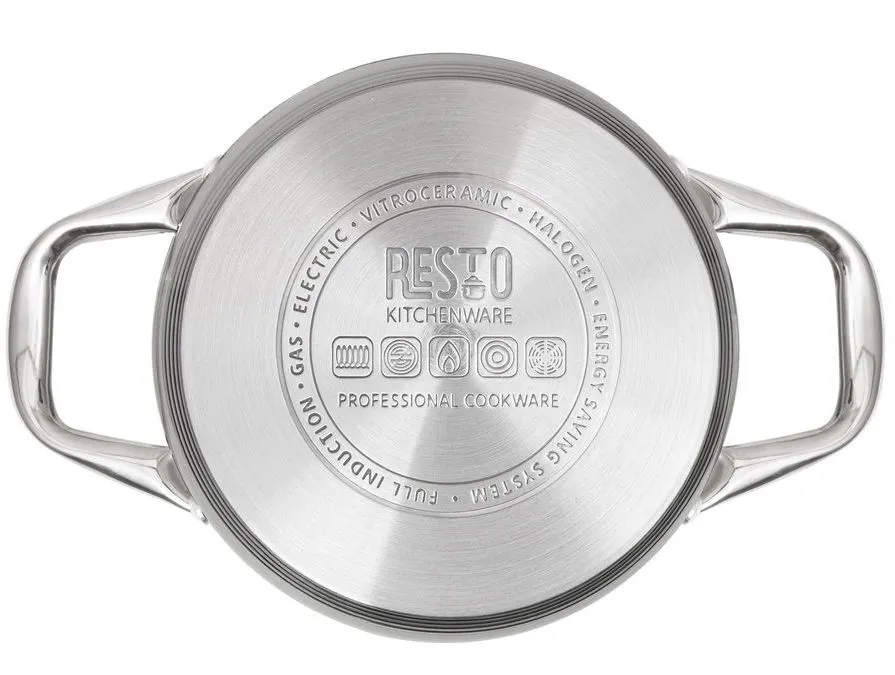 Кастрюля RESTO 92102, 1,9л, Нержавеющая сталь