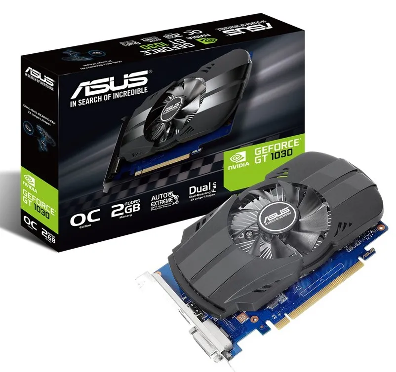 Видеокарта ASUS PH-GT1030-O2G,  2ГБ GDDR5 64бит